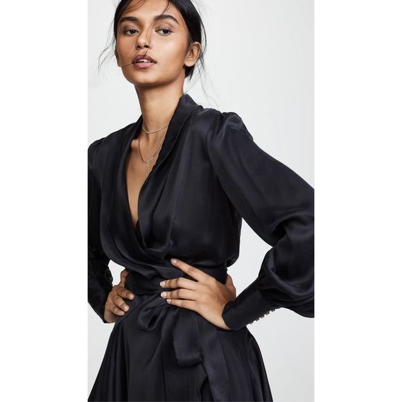 Zimmermann Silk Wrap Mini Dress - Picture 2 of 12